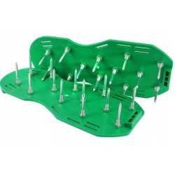 Scarpe Sandali Chiodati Aeratori Arieggiatori | Taglia Universale 30,5x14 cm | Lunghezza Chiodi 5 cm | per Prato Giardino